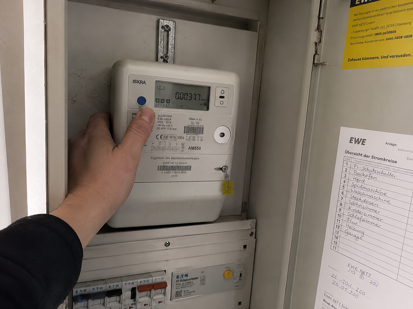 Smartmeter im Schaltschrank